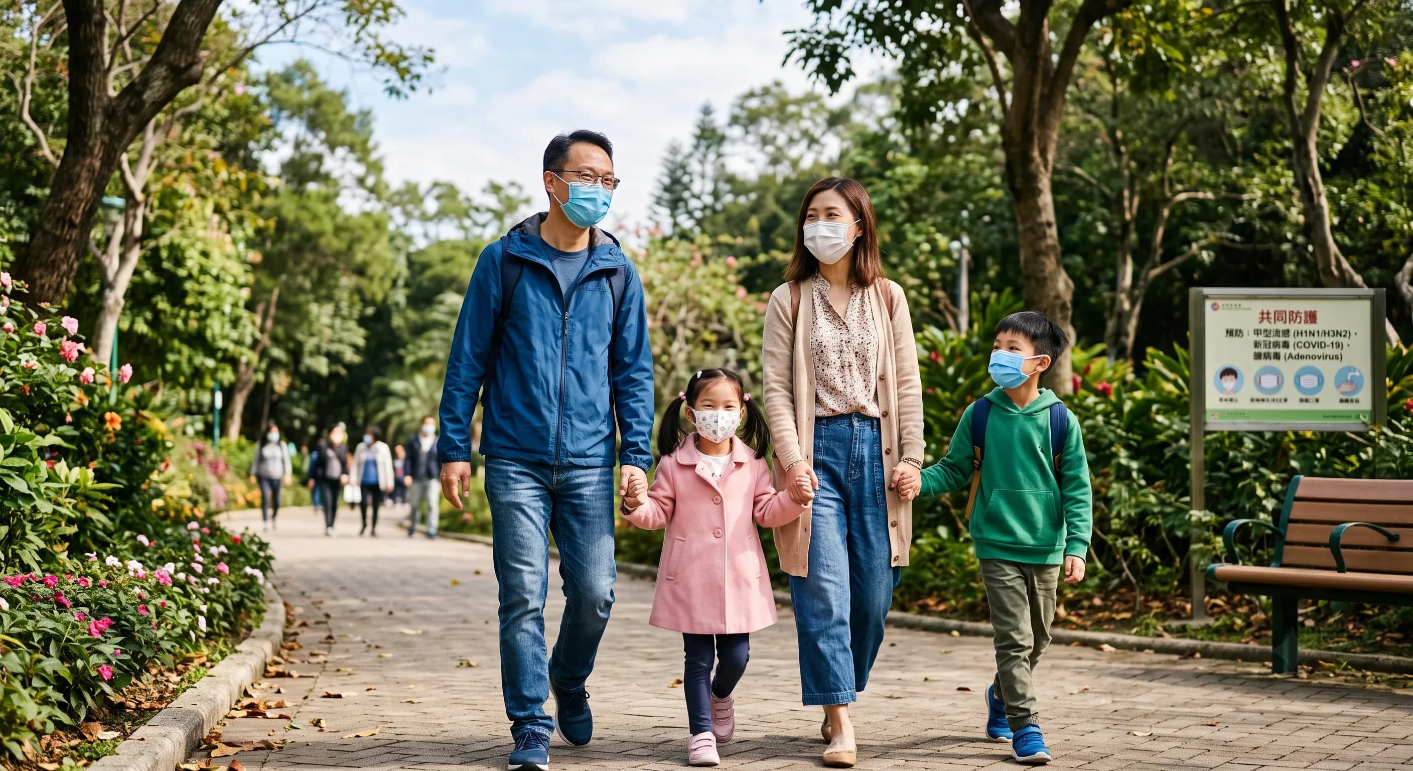近期社區呼吸道病毒夾擊：甲型流感、新冠病毒及腺病毒預防與應對指南